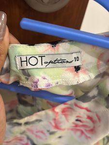 Floral High-Low Tank Top