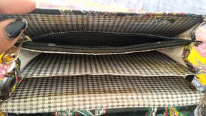 Black Printed -  New Hand Purse