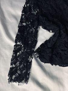 Zara Net Black Top