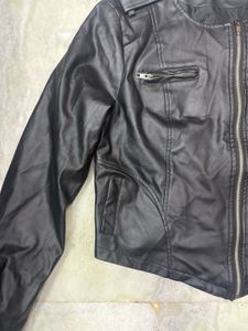 Black Faux Leather Jacket
