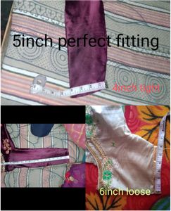 Purple Silky Plazo +Suit Salwar Set