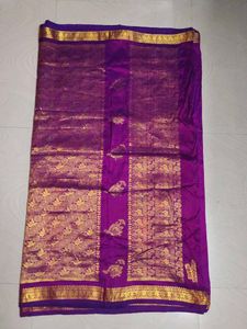 Purple Pure Kanchi Pattu Saree 💜
