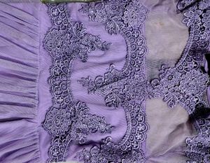 Lavender Lace Long Sleeve Dress