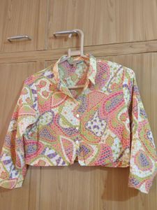 Crop Printed Shirt