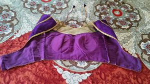 Designer Purple Padded Blouse