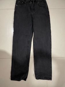 Black denim Jeans Wide Leg