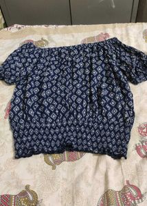 Off-the-Shoulder Print Top