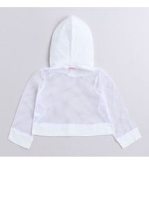 Hopscotch Girl white and red solid top pant set