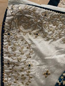 Embroidered saree with beautiful blouse