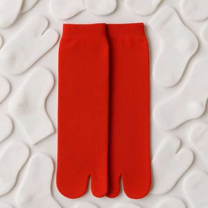 Red Split Toe Socks