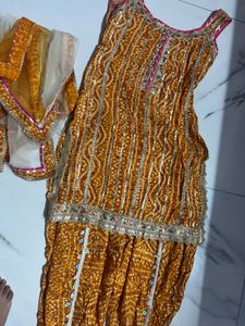 Patiyala Suit Yellow Dress Wedding Party Festival
