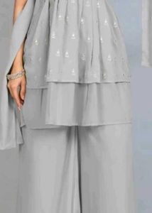 SANCIAWomen Georgette Kurta Palazzo Set