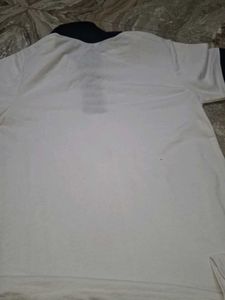 White unisex Collered Tshirt