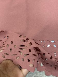 Elegant Mauve Cutout Blouse