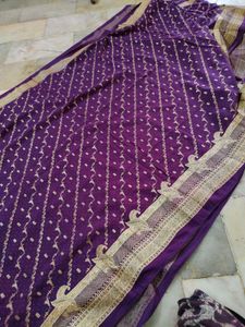 Amazing 🤩 Purple Saree 🔥