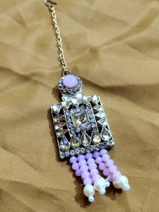 Lilac Beaded Choker