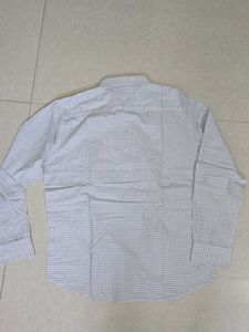 Blue Checkered White Formal Shirt