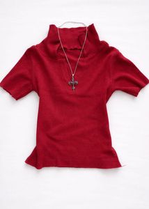 Maroon collar top