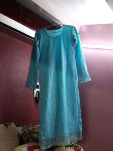 Baby Blue Kurti And Pant