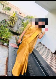 Elegant Gold Tone Saree