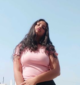 Zudio Pink Ribbed Top