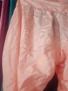 Satin Kurti And Crepe Salwar Pattiyala