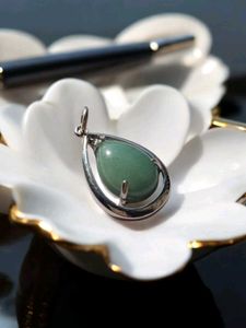 Green Aventurine Drop Crystal Pendant
