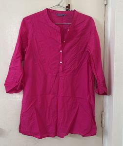 AKKRITI Magenta Tunic Top