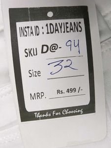 D@94 Size-32 (Sale) Latest Ladies high waist Jeans