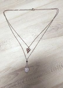 Layered Heart Pendant Necklace