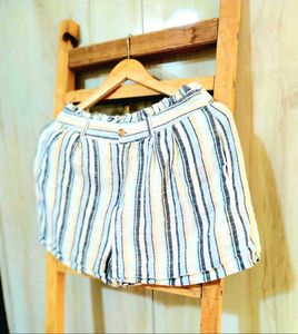 Cotton Stirp Design Short Waist Size-28