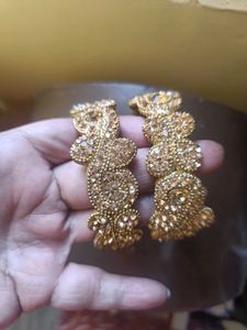 Golden Stone Bangles