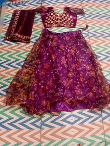 Floral Lehenga Choli Set