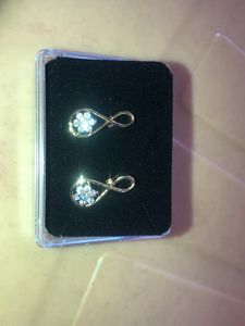 One Gram Gold Infinity Earring