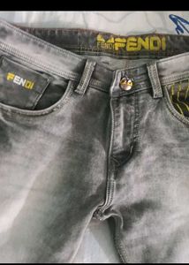 Gray Denim Jeans