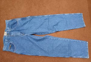High Waist Blue Jeans  Cotton 100%