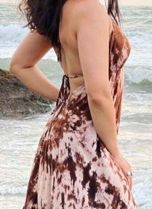 Tie-dye Halter Sundress