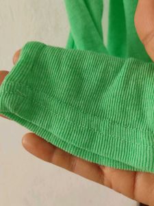 Green Button-Down Cardigan