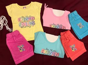 Cute Girls T-shirt &amp; Shorts Set