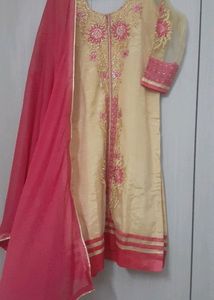 Stitched Kurta Salwar Dupatta Set.