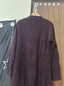 Stylish Plum Cardigan
