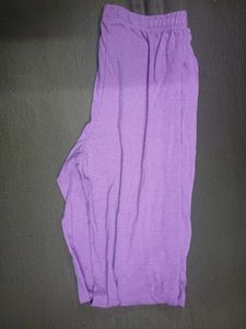 Purple Casual Pants