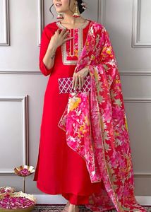 Elegant Red Kurta Set