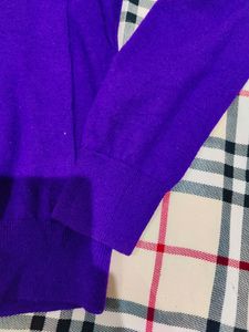 Purple Turtleneck Sweater
