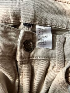 Wide Leg Beige Pants