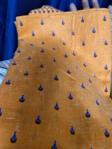 Orange Kurta with Embroidery