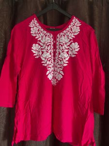Chikankari Short Kurta