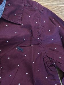 Boys Burgundy Stars Shirt