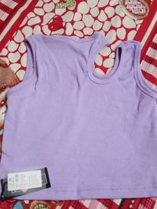 Lavender Crop Top