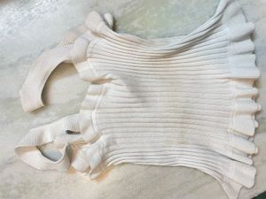 White Frill Top